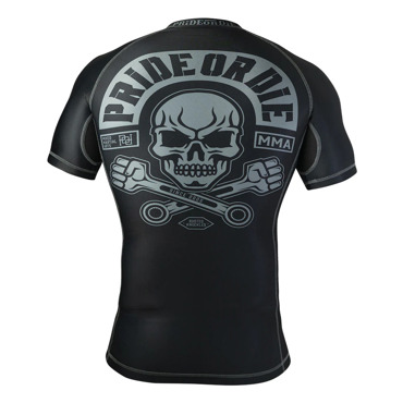 PRIDE OR DIE Busted knuckles RASHGUARD - BLACK